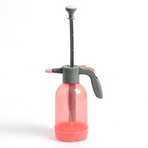 원터치 압축 연속 분사 분무기 스프레이 화단 화분 물뿌리개 화초 텃밭 2L 다홍