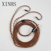 구리 케이블 8코어 무산소 구리 이어폰 케이블 MMCX/2PIN 커넥터 포함 TRN V90 V80 V10 BA5 ST1 용 업그, 18 Normal 4.4MM2PIN