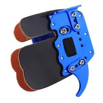 서바이벌 페인트볼 Toparchery New 1pc 모조 소 가죽 아처 핑거 가드 블루, Blue