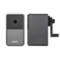 델리 5단 심조절 레트로 연필깎이 직경6.5~8mm 오토피드 (대용량더스트함) [71160], 다크그레이