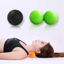 모던홀릭 싱글 더블 마사지볼 라크라스볼, 1개, 마사지볼 더블 - 핫핑크