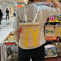 맥도날드 가방 종이가방 여자 싱글숄더백 대학생 중학생 선물 특이한