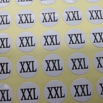 치수스티커 XXL
