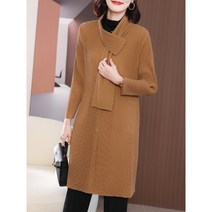 맘마롱 엄마옷 봄 여름 꽃무늬 엘레강스 마담 플리츠 미드 코트 머플러 40 50대 중년의류
