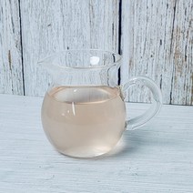 유리 원형 손잡이 숙우 저그 공도배 270ml, 본상품선택, 상세페이지 참조
