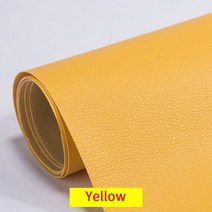 자동차 자동 접착 가죽 수리 패치 25x60cm 스틱 온 차량 PU 패브릭 스티커 좌석 소파 의류 도구, 옐로우