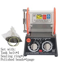 자석 보석 바렐기 바렐 연마 광택기 kt-6808 3kg 로터리 폴리싱 머신 배럴 폴리셔 그라인더 골드 실버 주얼리 chamferin용 폴란드어 비드로 세척 마감, 220v 세트