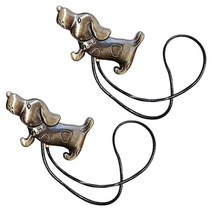 2 pcs 사랑스러운 개 마그네틱 커튼 tiebacks 커튼 버클 장식 커튼 홀더, 합금, 청동