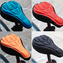 iPSTO 3D 입체 자전거 안장커버 고발포 쿠션, 레드