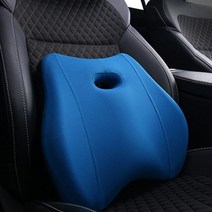 차량용 허리쿠션 세탁 가능한 자동차 목 머리 받침 베개 스트레스 해소 곡선 요추 정지 카시트 쿠션 메모리 폼, KR, lumbar support 1