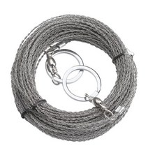 고강도 접이식 스텐 스테인레스 스틸 와이어 캠핑 톱 줄톱 엔진톱 실톱 토퍼 원형톱 접도 목공기계 연삭기 gtbl 야외 손으로 그린 구조 목공 슈퍼 파인 손, E.굵기가 5미터인 편지 스테인리스 스틸 와이 + 1개