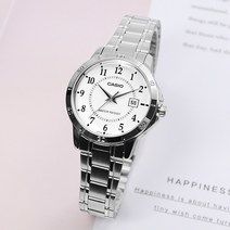 카시오 여성 메탈 손목 시계 LTP-V004D-7B