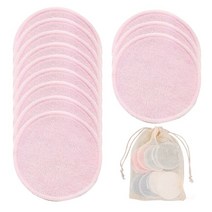 분말 스틱포장기 알약타정기 분말소분기 액상포장 원두소분페이셜 메이크업 리무버 재사용 가능한 코튼 패, 06 12ps Pink