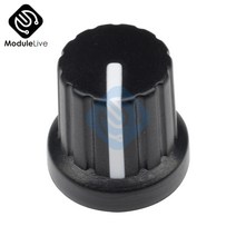 5PCS 6mm WH148 포텐쇼미터 컨트롤 노브 캡 손잡이 플라스틱 인서트 장착 직경 샤프트 홀 1/4 