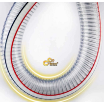 PVC 주름관 와이어 호스 엑셀관 엑셀 파이프 투명, 내경25mm두께3.5mm 1m기준