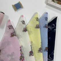 나염 폴리원단 나비패턴 잠옷 원단 커튼원단 의류원단 소품만들기 패브릭원단 홈패브릭 5종, 요루, 4.블루