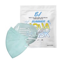 아쿠아 워터파크 여름마스크 4매입 대형 중형 소형 사은품 증정 스트랩 향균가드, 화이트, 소형4매입