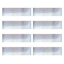 소유 고휘도 벌집 반사 테이프 안전 스티커 차량 자동차 트럭 화물차용, 8개입, 백색