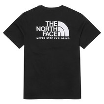 [노스페이스] TNF 로고 EX 반팔 라운드티 NT7UN01A_BLK