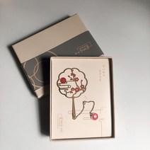 금속 사군자 책갈피 북클립 북마크 8종 상품박스 쇼핑백 포함 당일발송, 대나무탠던트