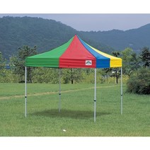 1.8mx1.8m 간이부스 캠핑 체육대회 접이식 행사용 카라반캐노피 천막, 흰색
