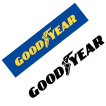 GOODYEAR 굳이어 타이어 차량용 데칼 튜닝 스티커, 선택-1블랙(소)