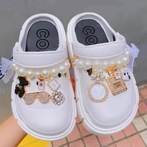 ANKRIC 신발 액세서리 진주 큐빅 곰돌이 버클 액세서리 DIY