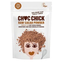 Choc Chick 촉칙 슈가프리 생 카카오 파우더 250g 코코아 글루텐프리 Raw Cacao Powder, 1개