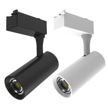오스람 레드밴스 LED COB 레일조명 10W 20W 30W 트랙등 스팟 카페 상가 셀프인테리어 스포트 조명, 블랙, 30W 백색