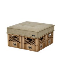 하이브로우 밀크 소파 플랫 3 COLOR, 밀크 소파 플랫 (브라운), (+) 4EA WHITE MILK BOX