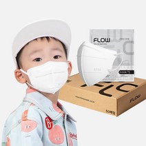 플로우 황사 방역 마스크 초소형 KF94, 50매입, 1개, 아티스트 화이트