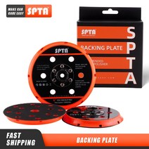 SPTA 폴리셔패드 SPTA폴리셔 광택기 증류기 UTRAI 폴리셔용 샌딩 패드 백킹 자체 접착 백 인치, 12.10Pcs - 6inch