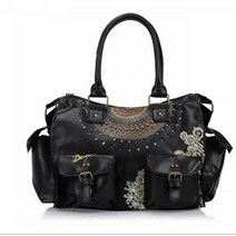 웨이스트백 허리쌕 가방 슬링백 크로스백 여성용 자수 프린트 핸드백 해외 무역 오리지널 싱글 D 시리즈 멀티 국가 바람 큰, 33