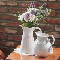 로맨틱한 디자인 비올라 도자기 저그화병 2size, 소