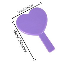 휴대용손거울 도매 메이크업 거울 손 개최 광장 사용자 정의 로고 매일 핑크블랙화이트 작은, style10+5pcs