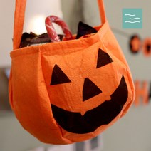 할로윈 펠트 바구니 A타입 유치원 구디백 소품 선물포장 할로윈 캠핑 필수템