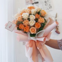 돈다발 용돈 현금 돈꽃다발 부모님 용돈선물 여자친구 기념일 어버이날선물, 오렌지샤벳20송이
