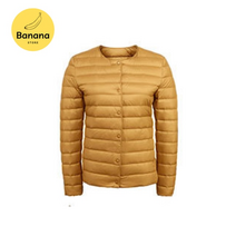 uniqlo 스타일 초경량 컴팩트 다운 재킷 투웨이 넥 라인 여성 39s 수납 가능 긴팔 패딩 재킷 s-4xl