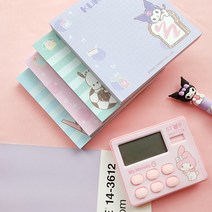 슬로우베베 에이씨 스터디 산리오 떡메모지 4종세트 학용품 오피스 팬시 시나모롤 마이멜로디 포차코 쿠로미 메모패드 공부 다꾸 선물