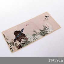 중국전통차 전통찻잔 스웨이드 골동품 그린 차 수건 두꺼운 중국 스타일의 차 천 고급 흡수성 점토 차 매트 쿵푸 차 차 냅킨, 19x37cm, 스타일 20
