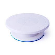 플라스틱 돌림판 케이크 데코 생크림 아이싱 원형 회전판 케이크만들기 빵 휘핑크림 모양내기, PP 원형 돌림판＋스패츌러（8인치）