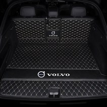 로가티 볼보트렁크매트 XC60트렁크매트 볼보XC90트렁크매트 볼보XC60트렁크매트 XC90트렁크매트, (하프팩) 블랙 + 골드라인 매트
