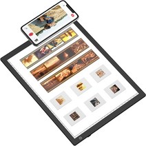 eyesen 슬라이드 스캐너 휴대용 LED 조명 패널 필름 뷰어 디지털 JPG 이미지로 변환