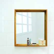 디아로마 프리미엄 원목 기본형 욕실거울_55, 오크, 1