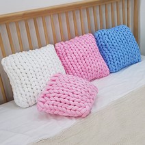 자이언트 빅얀 1kg DIY 왕모찌실 패브릭 얀 굵은 몬스터 털실 암 핸드 니팅 루피망고실, 진그레이, 1개