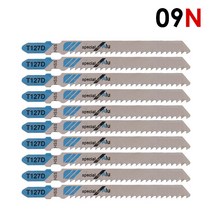 공구엔 직소날 직소기 톱 날, T127D 10PCS, 10개