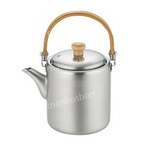 아이자와공방 티팟 스테인리스 포트 일본 티폿 차 주전자 티포트 스텐 400ml, B 400ml