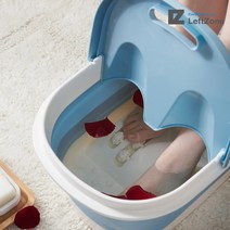 가정용 접이식 지압 습식 족욕기 발 마사지 수족냉증 족욕효능 디톡스 다이소 우리몸독소제거 임산부족욕, 블루