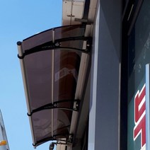 캐노픽스 650 X 2500 창문 차양막 펜스가림막 간이창고 테라스 휀스 썬룸시공 이동식집, 블루 렉산 검정 브라켓 검정 바