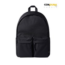 MUSINSA STANDARD 코듀라 빅 사이즈 투 포켓 백팩 [블랙] CORDURA BIG SIZE TWO POCKET BACKPACK [BLACK], FREE